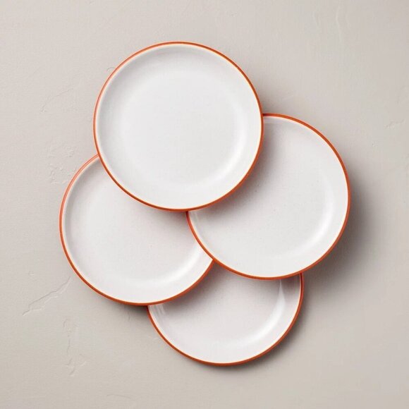 Hearth & Hand Magnolia 8pc 8.5" Colored Base Melamine Salad Plates + Napkins - Picture 2 of 8